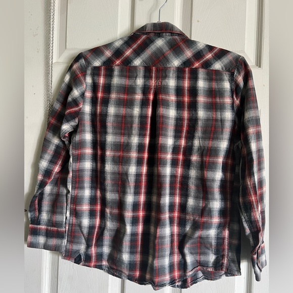 Volcom work wear plaid shirt kids size large - Picture 5 of 7